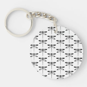 Dragonfly Pattern Keychain