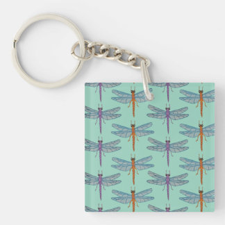 Dragonfly pattern keychain