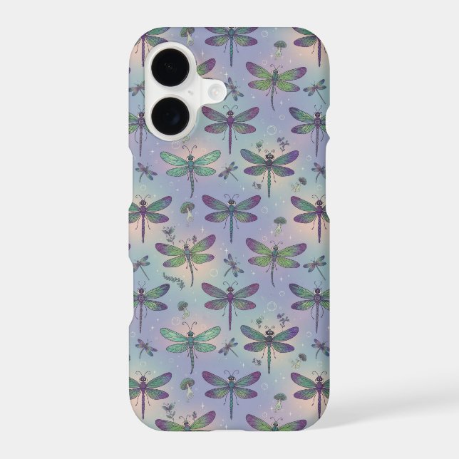 Dragonfly Pattern Phone Case (Verso)