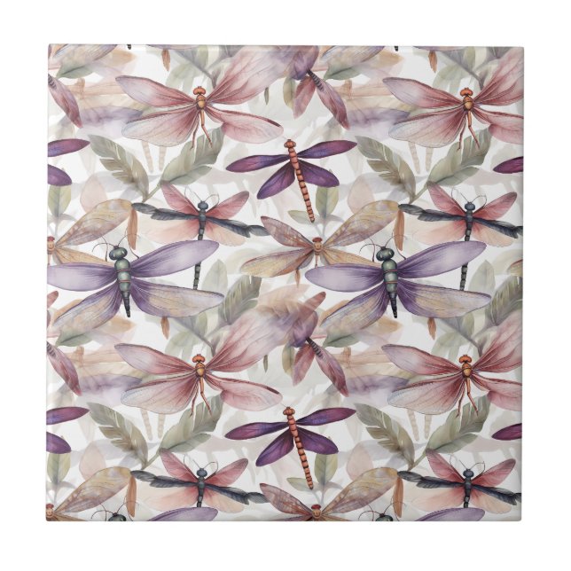 Dragonfly Pattern Tile (Front)