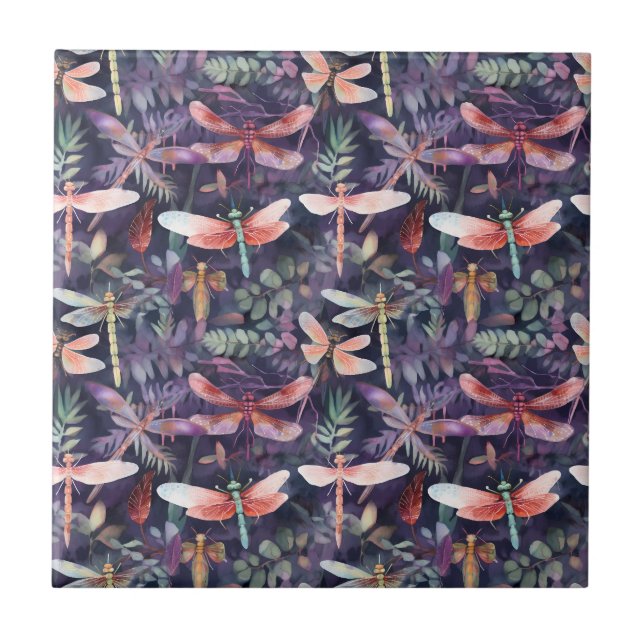 Dragonfly Pattern Tile (Front)