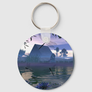 Dragonfly Pond Keychain