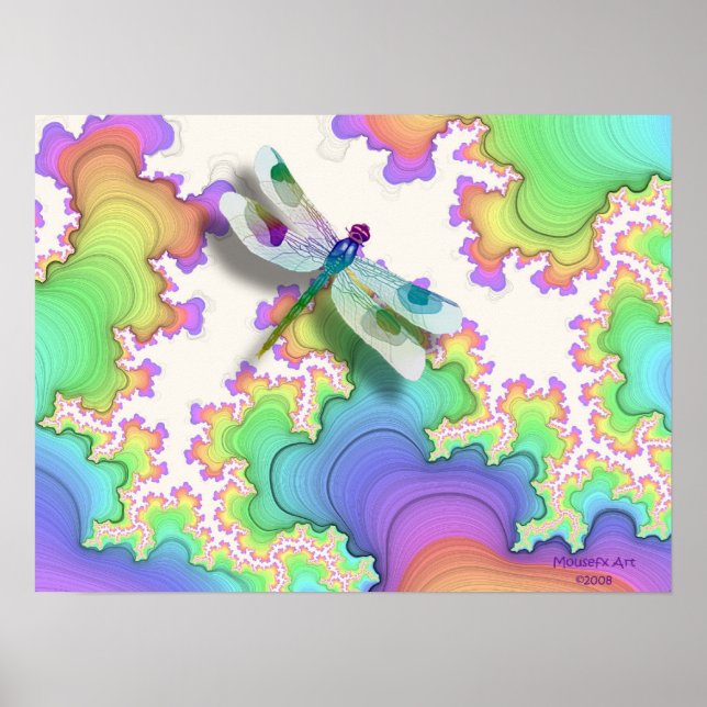 Dragonfly Poster (Pastels) (Front)