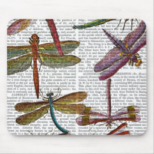 Dragonfly Print 3 Mouse Pad