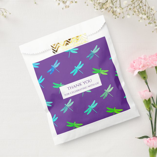 Dragonfly Purple Bright Boy Birthday  Favour Bag (Sealed)