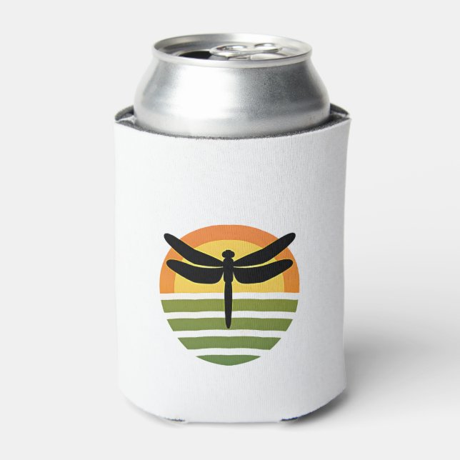 Dragonfly Retro (1) Can Cooler (Can Front)