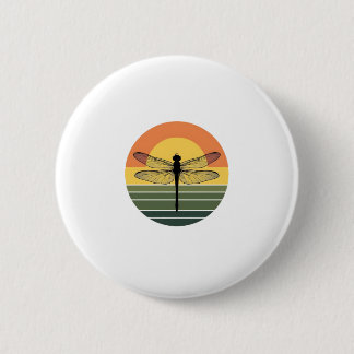 Dragonfly Retro (2) 2 Inch Round Button