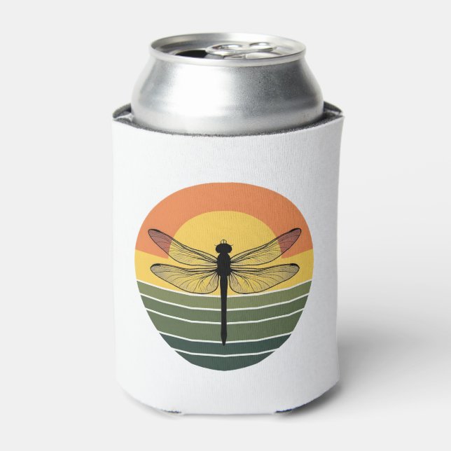 Dragonfly Retro (2) Can Cooler (Can Front)