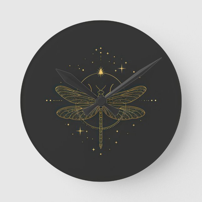Dragonfly Round Clock (Front)