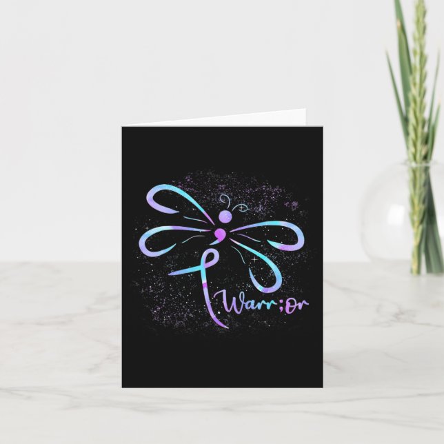 Dragonfly Semicolon Suicide Prevention Awareness O Card (Front)