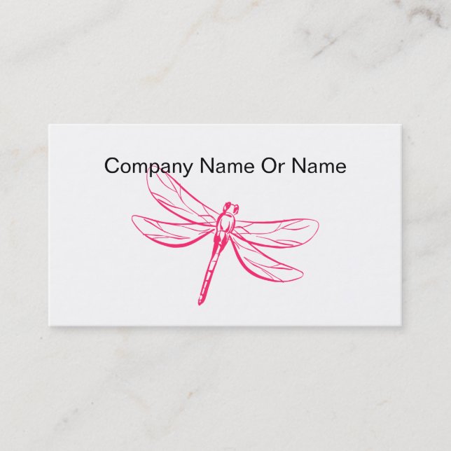 Dragonfly Silhouette Business Cards (Front)