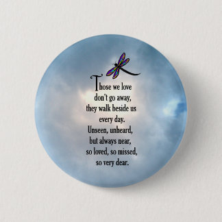 Dragonfly "So Loved" Poem 2 Inch Round Button
