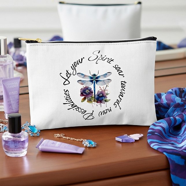 Dragonfly - spirit of new possibilities accessory pouch (Creator Uploaded)