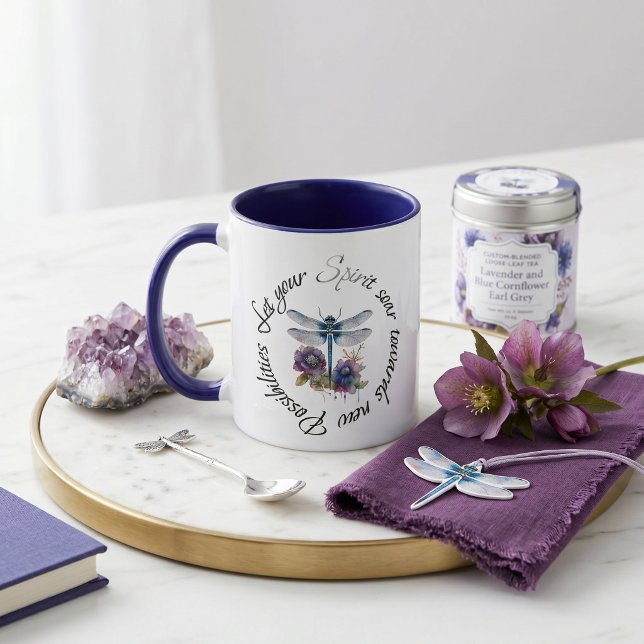Dragonfly - spirit of new possibilities mug (Creator Uploaded)