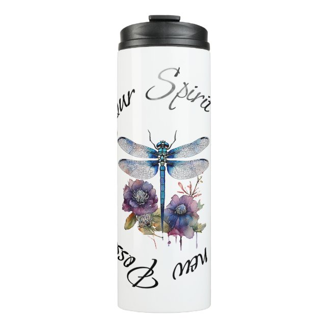 Dragonfly - spirit of new possibilities thermal tumbler (Front)