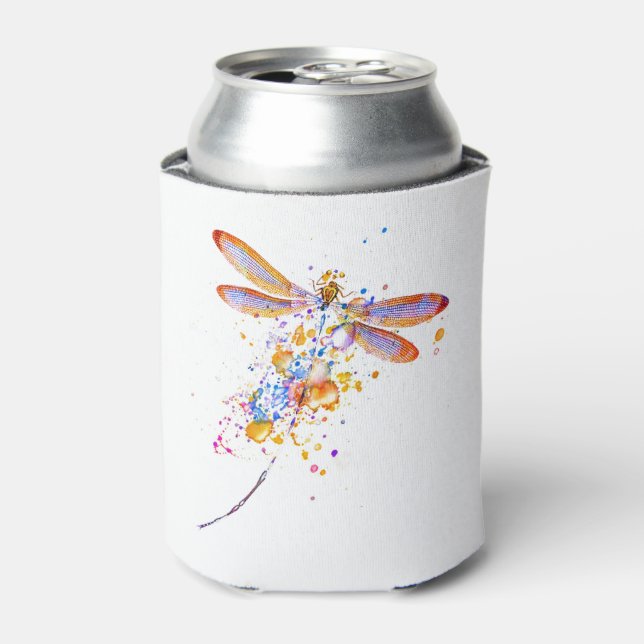Dragonfly splatter can cooler (Can Front)