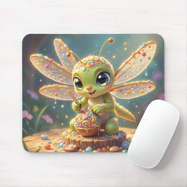 Dragonfly – Star Nectar of the Silent Night.6 Mouse Pad (With Mouse)
