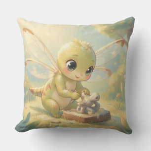 Dragonfly – Star Nectar of the Silent Night Throw Pillow