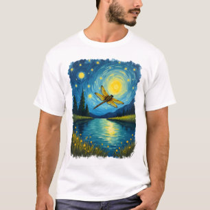 Dragonfly Starry Night (2) T-Shirt