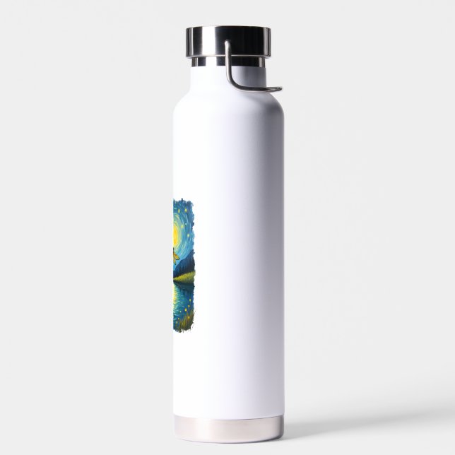 Dragonfly Starry Night (2) Water Bottle (Left)