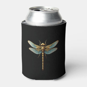 Dragonfly Steam Punk Insect Art Engineer Steampunk Can Cooler