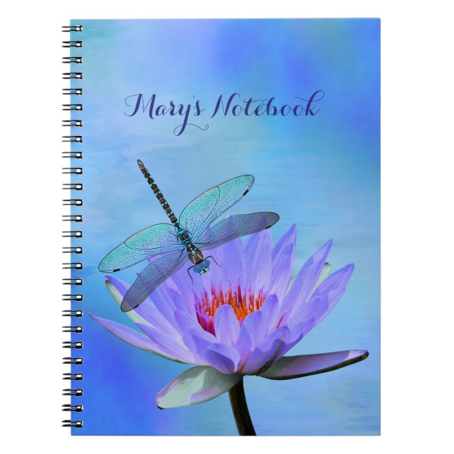 Dragonfly sur le Carnet Water Lily (Devant)