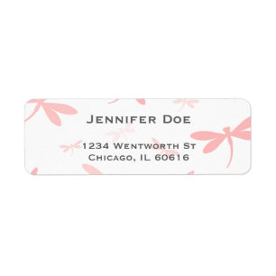 Dragonfly Swarm Template   Coral Pink