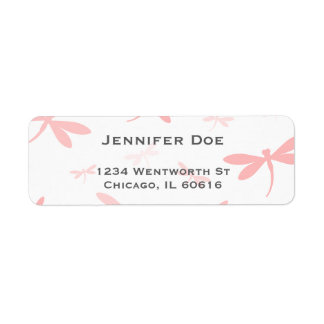 Dragonfly Swarm Template | Coral Pink