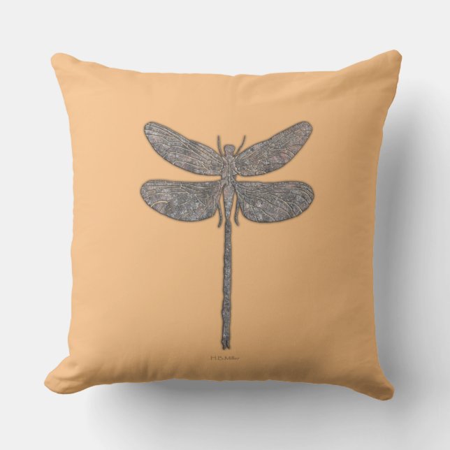 Dragonfly Talking Canyons, New Mexico Outdoor Pillow (Front)