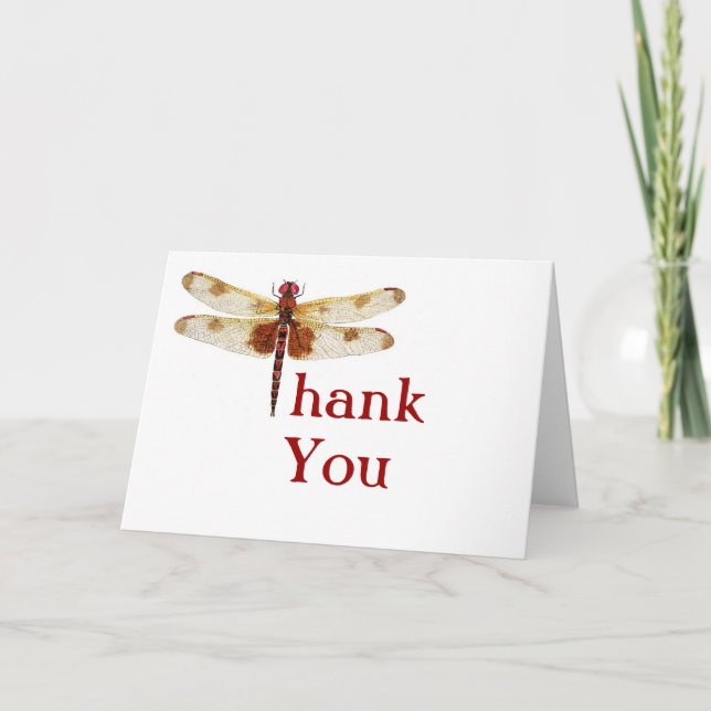 Dragonfly Thank You Card (Front)