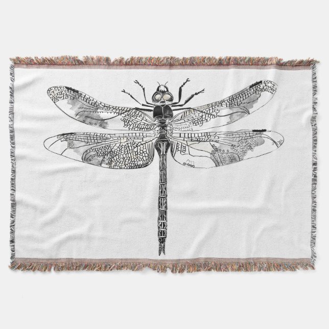 Dragonfly Throw Rug (Front)