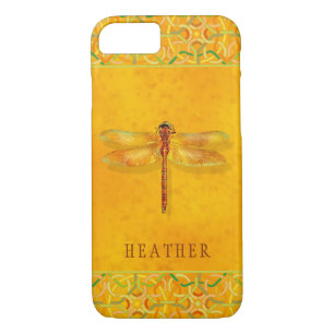 Dragonfly Trapped in Amber Sap Celtic Knot Custom Case-Mate iPhone Case