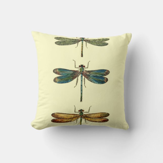 Dragonfly Trio Cushions (Front)
