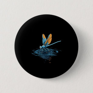 Dragonfly Tshirt Women Men Kids Insect Darner Skim 2 Inch Round Button