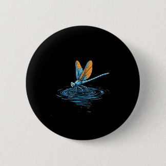 Dragonfly Tshirt Women Men Kids Insect Darner Skim 2 Inch Round Button