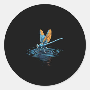 Dragonfly Tshirt Women Men Kids Insect Darner Skim Classic Round Sticker
