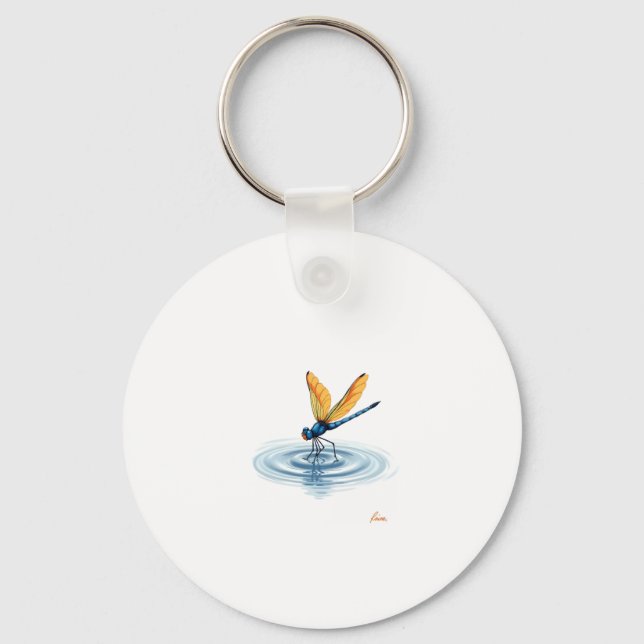 Dragonfly Tshirt Women Men Kids Insect Darner Skim Keychain (Front)