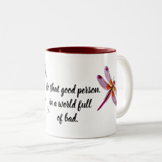 Dragonfly  Two-Tone coffee mug