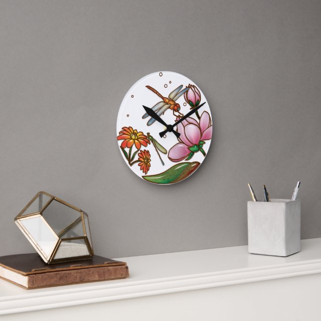 Dragonfly Wall Clock (Office)