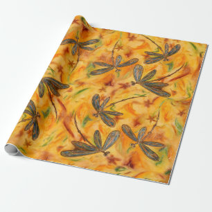 Dragonfly Warm Breeze Wrapping Paper