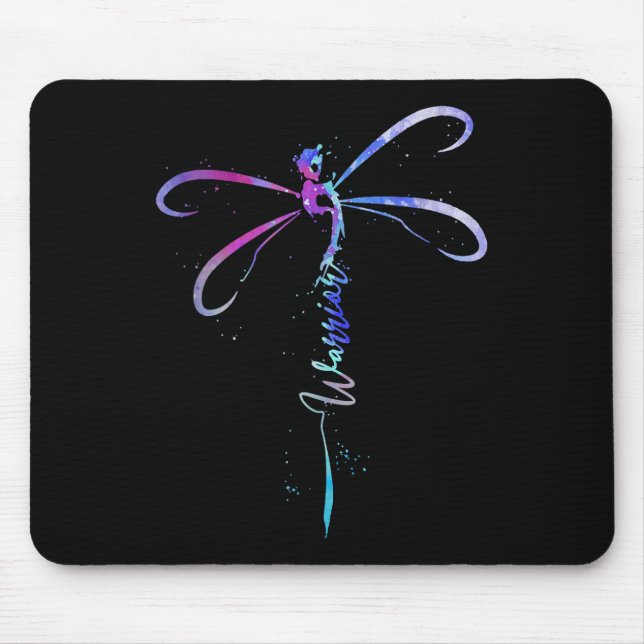 Dragonfly Warrior Semicolon Suicide Prevention Awa Mouse Pad (Front)