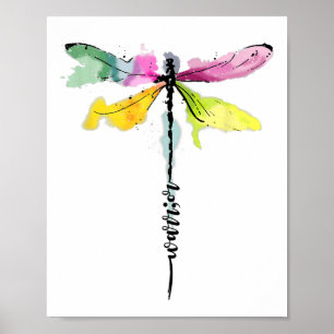Dragonfly Warrior Semicolon Suicide Prevention Awa Poster