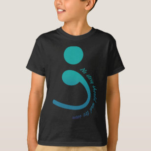 Dragonfly Warrior Semicolon Suicide Prevention Awa T-Shirt