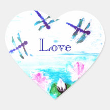 Dragonfly, Waterlily Pond Love