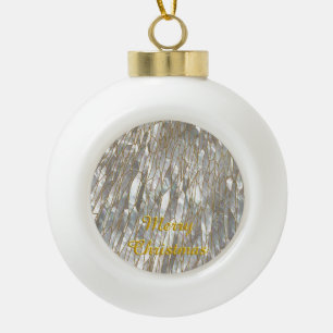 Dragonfly Wing Ceramic Ball Christmas Ornament