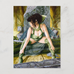 Dragonfly Winged Elf Postcard