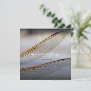 Dragonfly Wings Macro with Shakespeare Quote Card