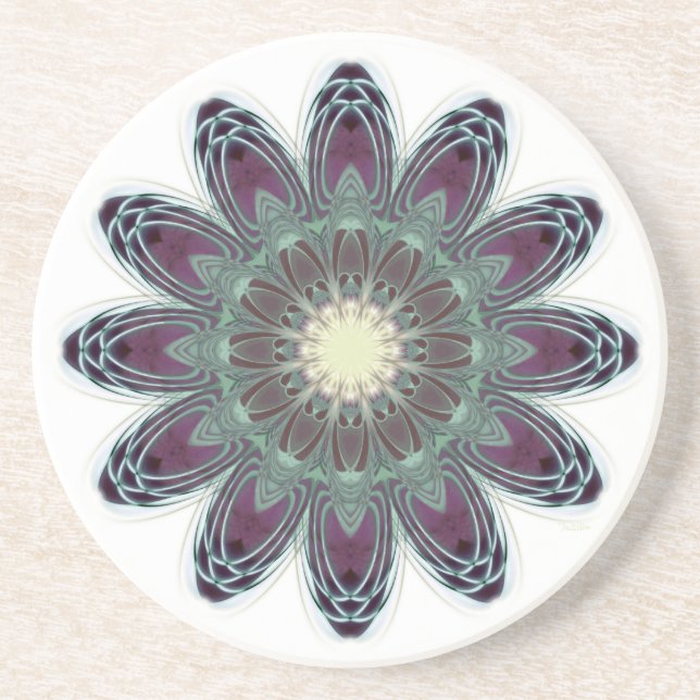 Dragonfly Wings Mandala Coaster (Front)
