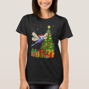 Dragonfly   Xmas Holiday Santa Dragonfly Christmas T-Shirt