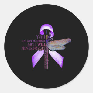Dragonfly You May Not Remember Heimerheimer Classic Round Sticker